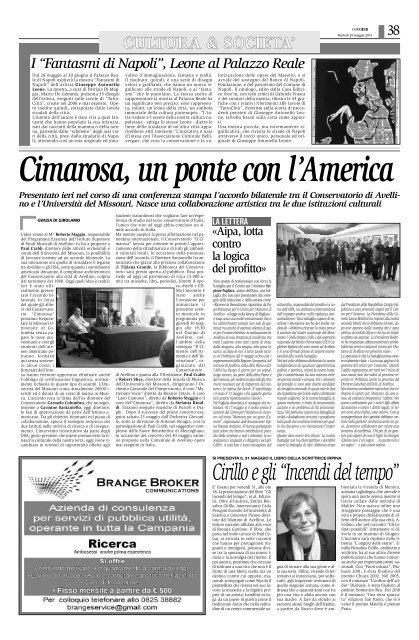 Edizione del 28/05/2013 - Corriere