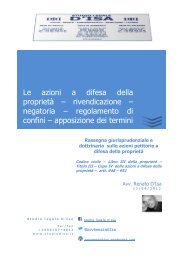 Le azioni a difesa della proprietà - Avvocato Renato D'Isa