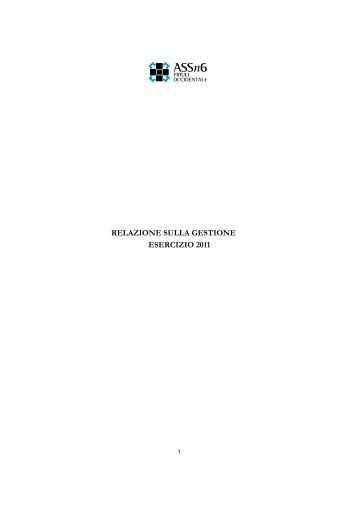 Relazione sulla gestione [pdf - 1005,03 KB] - Friuli Occidentale ...