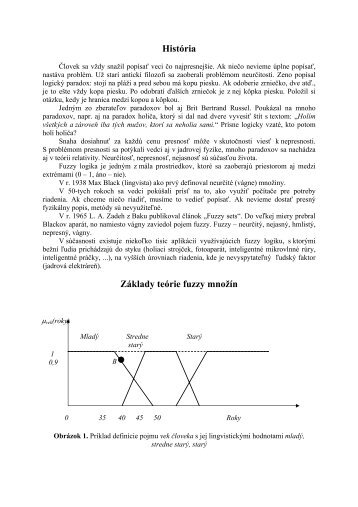 História Základy teórie fuzzy množín