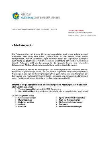 Arbeitskonzept zusammen - Villa Kunterbunt