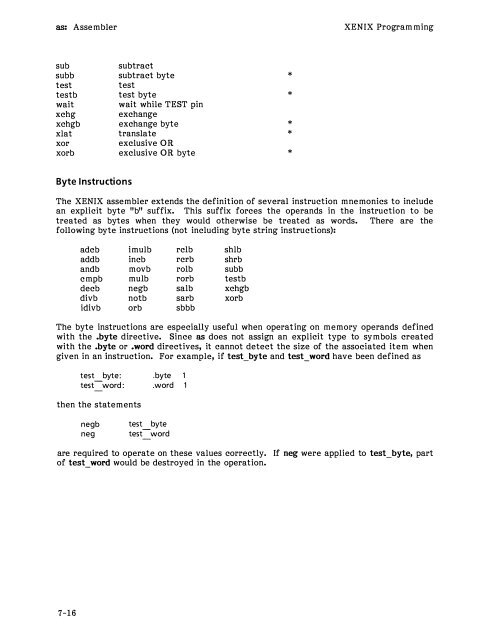 Intel XENIX 286 Programmers Guide (86) - Tenox.tc