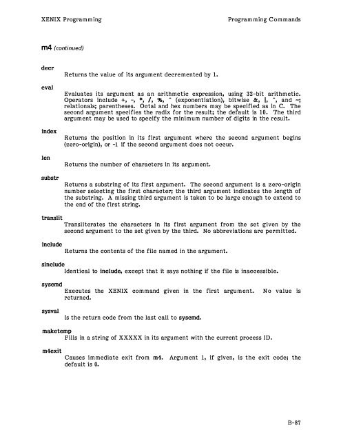 Intel XENIX 286 Programmers Guide (86) - Tenox.tc