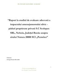 “Raport la studiul de evaluare adecvată a impactului ...