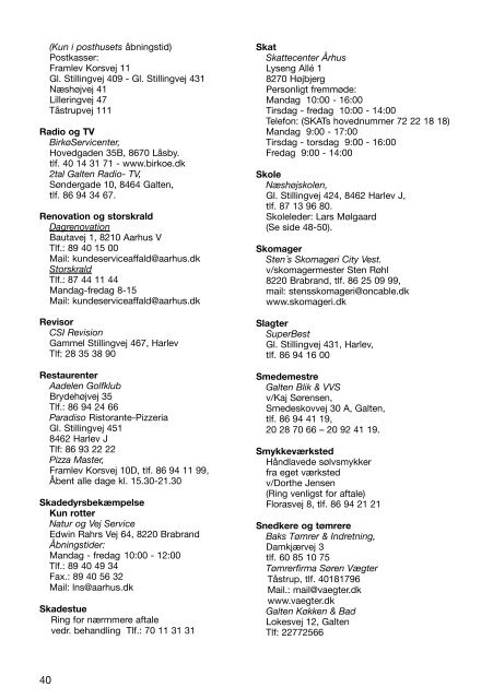 Se Infobogen i pdf - Harlev - Framlev Grundejerforening