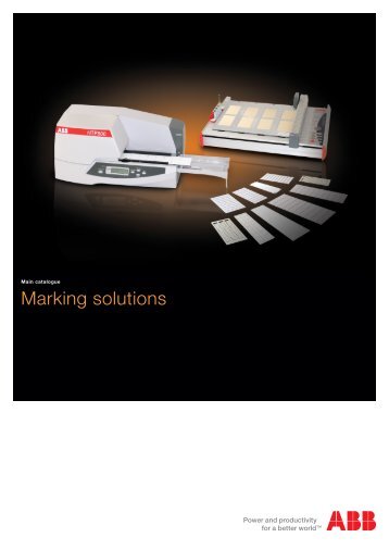 Marking solutions - ABB