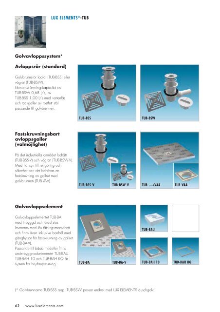 Lux elements - Kakelspecialisten