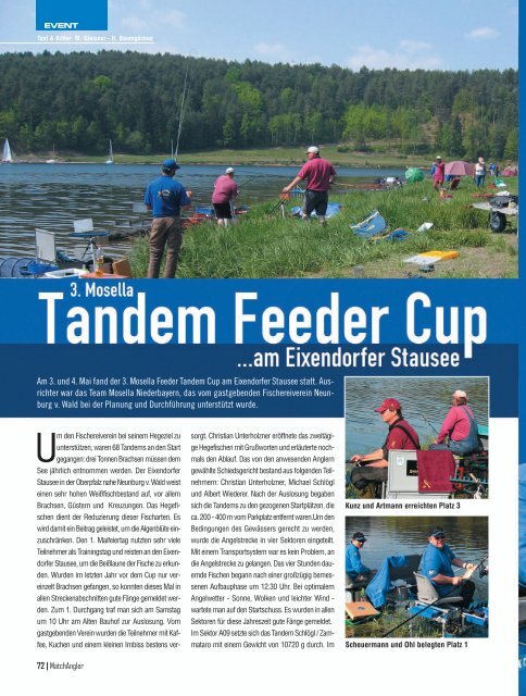 Am 3. und 4. Mai fand der 3. Mosella Feeder Tandem Cup am ...