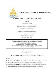 UNIVERSITÉ PARIS-SORBONNE - e-Sorbonne