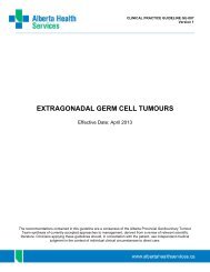 EXTRAGONADAL GERM CELL TUMOURS - Alberta Health Services