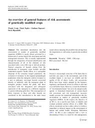 An overview of general features of risk assessments of ... - Ogm