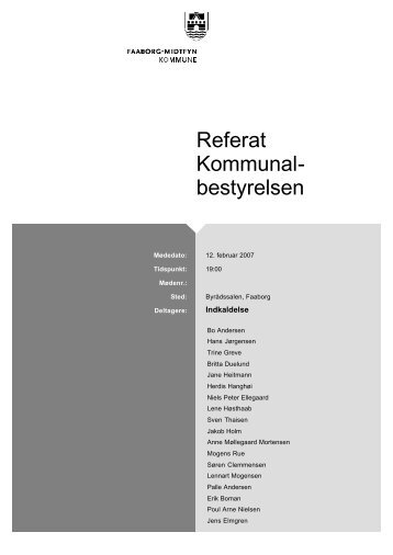 Referat Kommunal- bestyrelsen - Faaborg-Midtfyn kommune