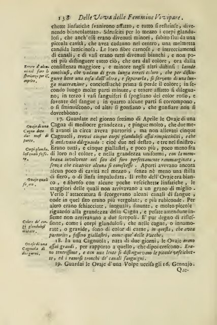 Istoria della generazione dell'uomo, e degli animali, se sia da ...