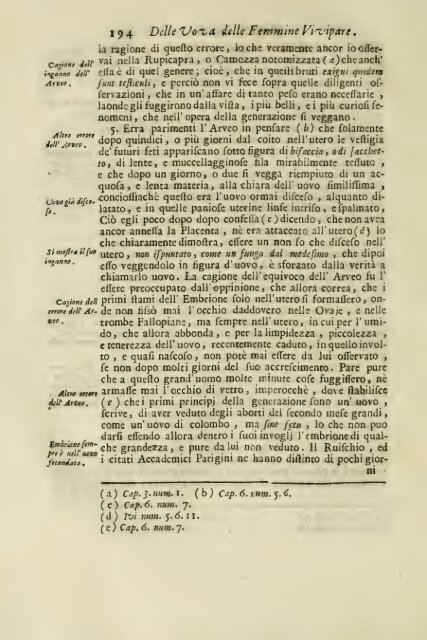 Istoria della generazione dell'uomo, e degli animali, se sia da ...