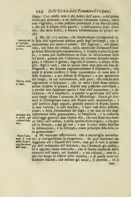 Istoria della generazione dell'uomo, e degli animali, se sia da ...