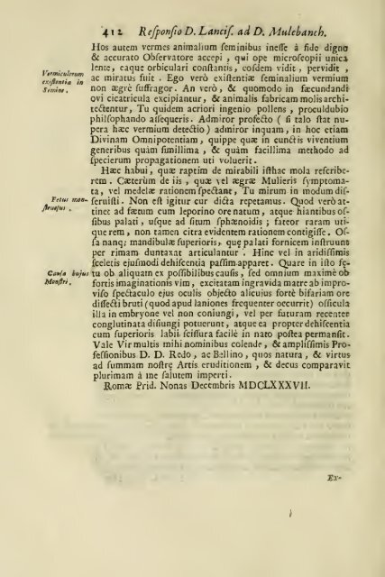 Istoria della generazione dell'uomo, e degli animali, se sia da ...