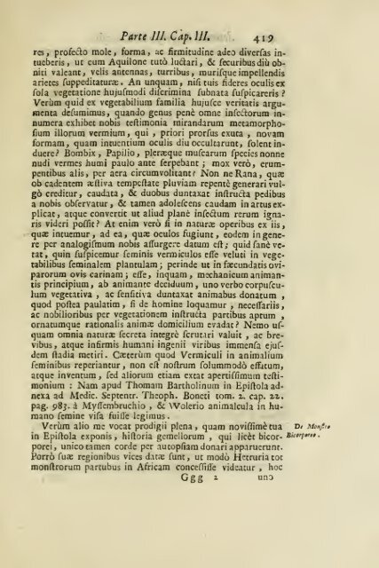 Istoria della generazione dell'uomo, e degli animali, se sia da ...