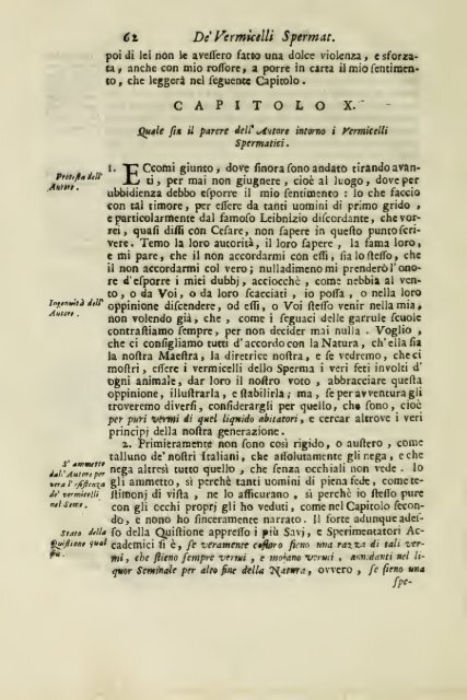 Istoria della generazione dell'uomo, e degli animali, se sia da ...