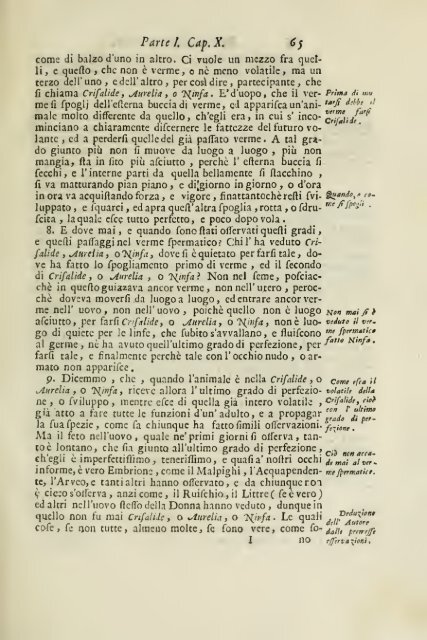 Istoria della generazione dell'uomo, e degli animali, se sia da ...