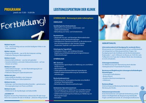 Fortbildungsreihe Praxisteams 2013/2014 - St. Vincentius-Kliniken ...