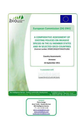 European Commission (DG ENV) - NOBANIS