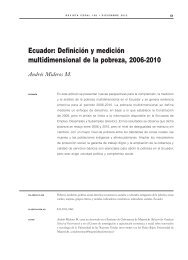 Ecuador: Definición y medición multidimensional de la pobreza, 2006-2010