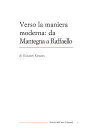 Verso la maniera moderna: da Mantegna a Raffaello - Artleo.it