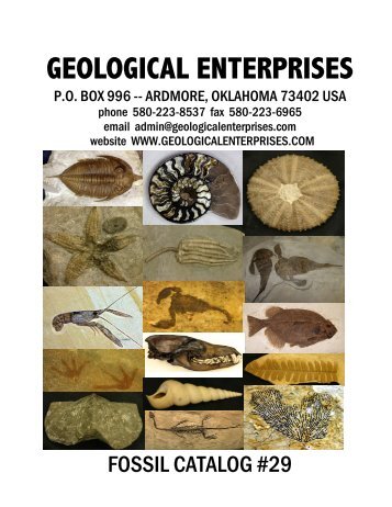 2010 Fossil Catalog - Geological Enterprises