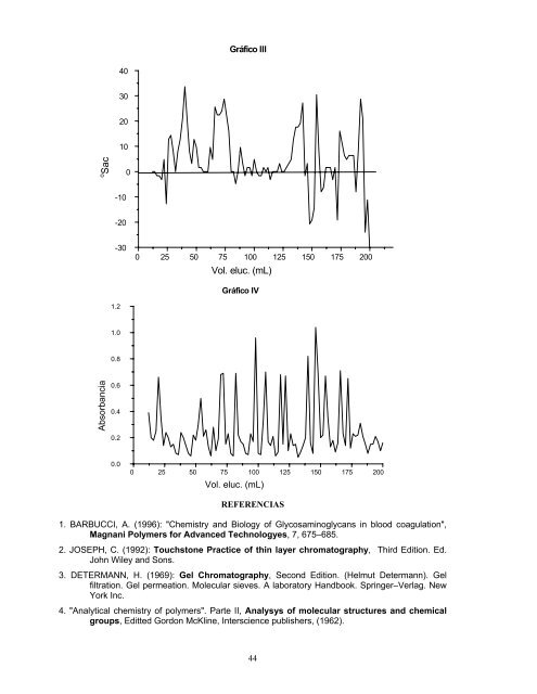 Evaluación del fraccionamiento cromatográfico utilizando el ...