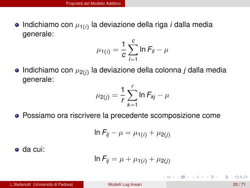 Modelli Log-lineari Bivariati - Skuola.net