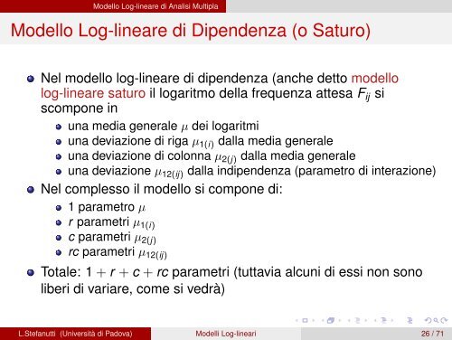 Modelli Log-lineari Bivariati - Skuola.net