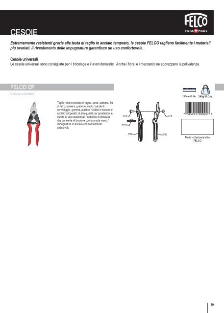 Scarica il Catalogo Generale FELCO - Costruiamoinsieme.ch