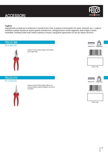 Scarica il Catalogo Generale FELCO - Costruiamoinsieme.ch