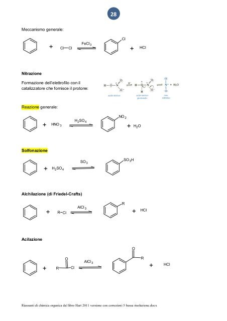 Riassunti di chimica organica dal libro Hart 2011 versione con ...