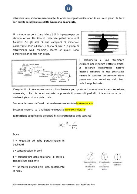 Riassunti di chimica organica dal libro Hart 2011 versione con ...