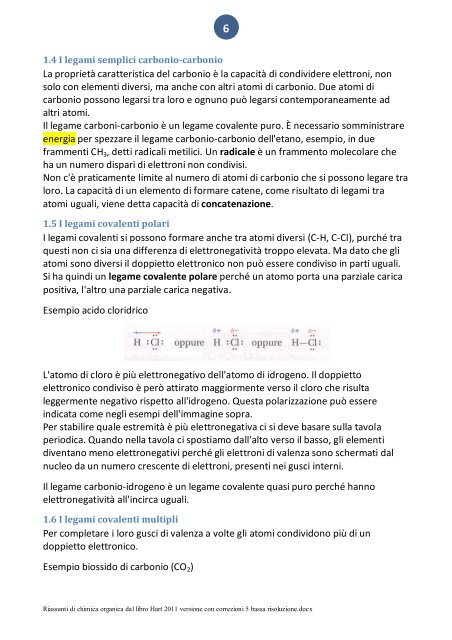 Riassunti di chimica organica dal libro Hart 2011 versione con ...