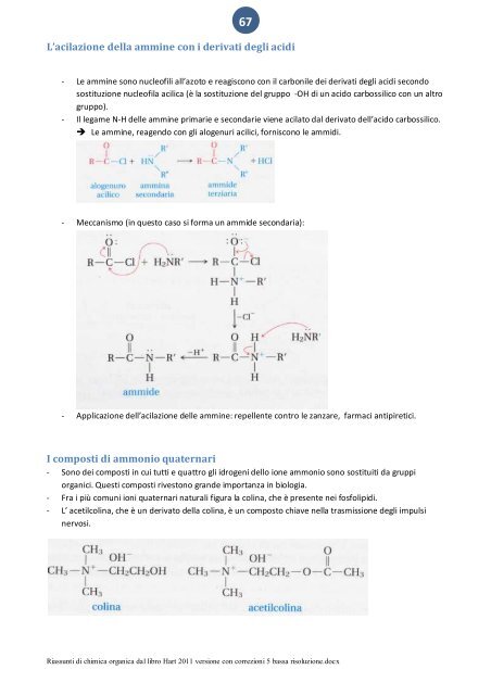 Riassunti di chimica organica dal libro Hart 2011 versione con ...