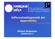 Differentialdiagnostik der Appendizitis