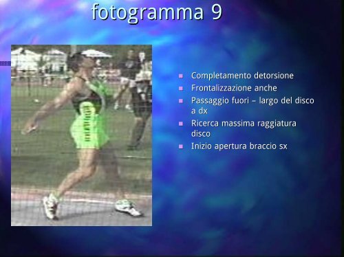 La tecnica del lancio del disco in 11 fotogrammi ... - Fidal Piemonte