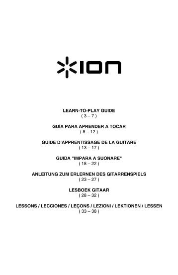 LEARN TO PLAY Guide - v1.0 - ION Audio