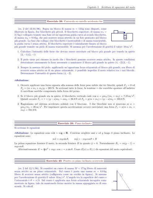 Esercizi - Dipartimento di Fisica