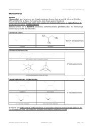 Stereochimica L'isomeria è quel fenomeno per il quale sostanze ...