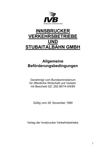 innsbrucker verkehrsbetriebe und stubaitalbahn gmbh