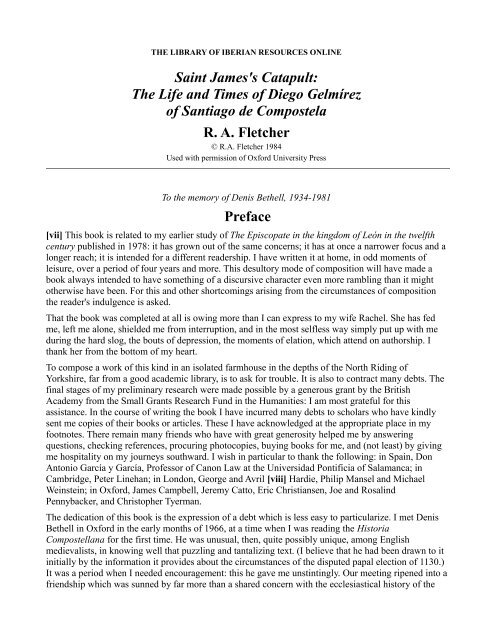Preface - The Library of Iberian Resources Online