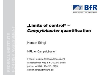 Limits of control - Campylobacter quantification - SVA