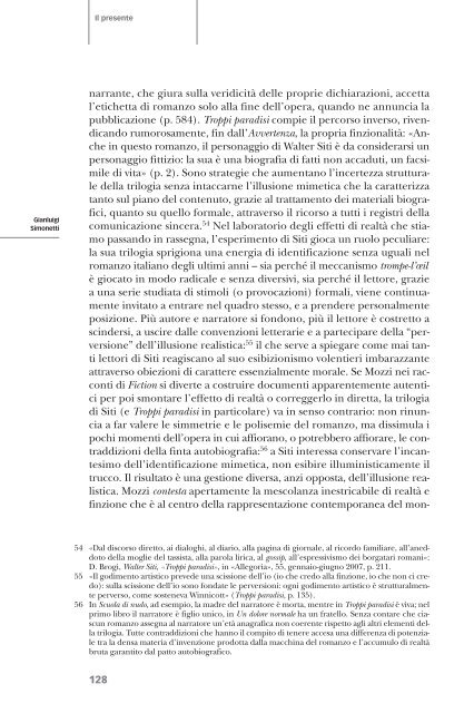 I nuovi assetti della narrativa italiana (1996-2006) - Allegoria