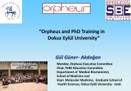 “Orpheus and PhD Training in Dokuz Eylül University” Gül Güner ...