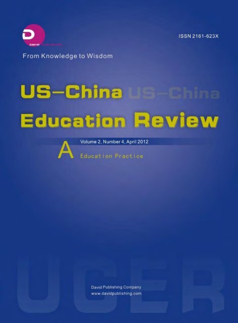 US-China Education Review - Berks County Intermediate Unit