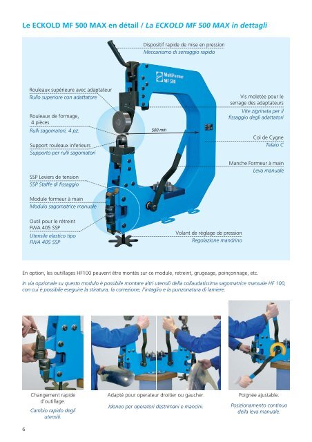 Depliant MultiFormer MF 500 - Eckold