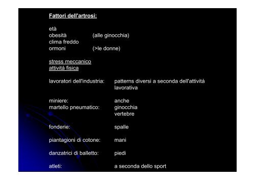 Artrosi vertebrale - Paleopatologia